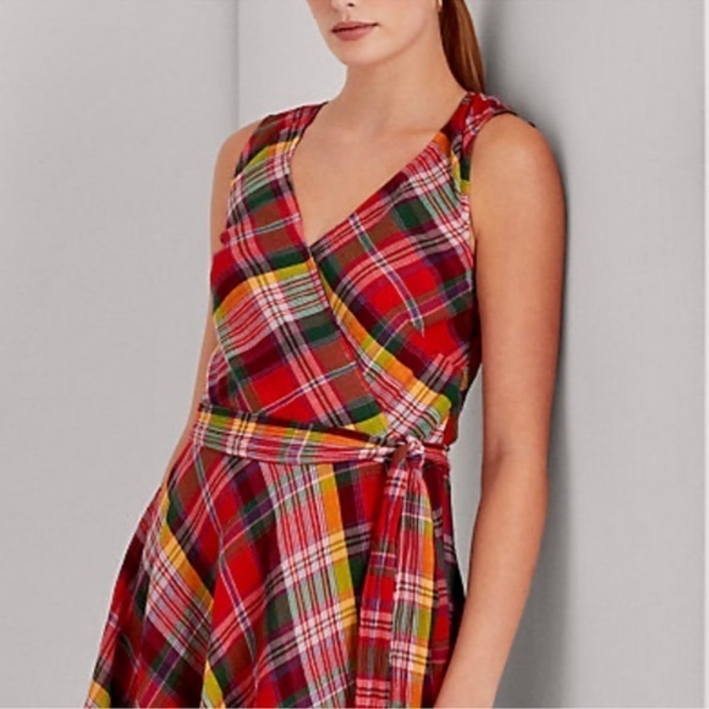 Lauren Ralph Lauren Red Plaid Dress